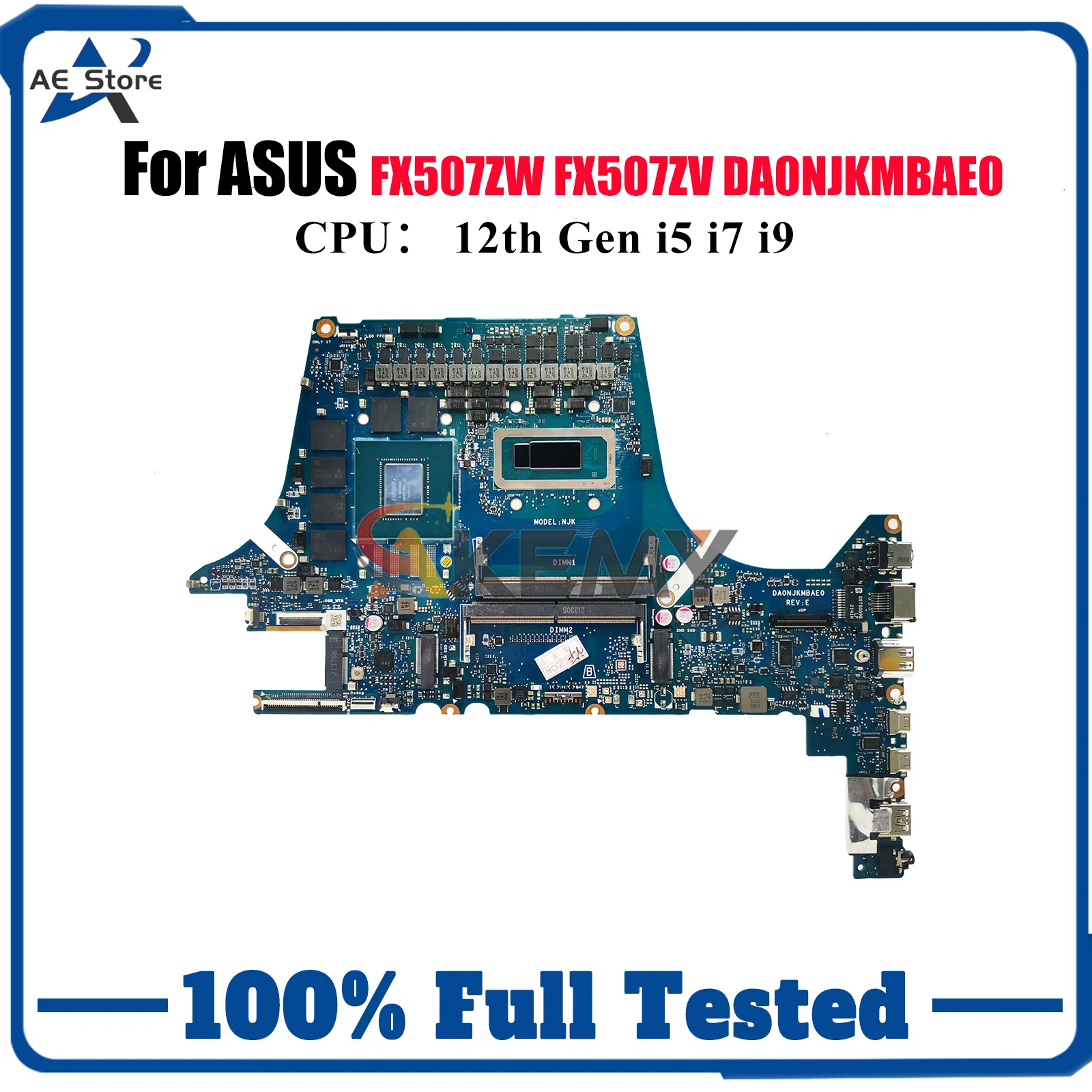 

DA0NJKMBAE0 Материнская плата для ноутбука ASUS TUF Gaming FX507Z FX507ZW FX507ZR FX507ZV FX507ZM FX507ZS Материнская плата с 12-го поколения i5 i7 i9