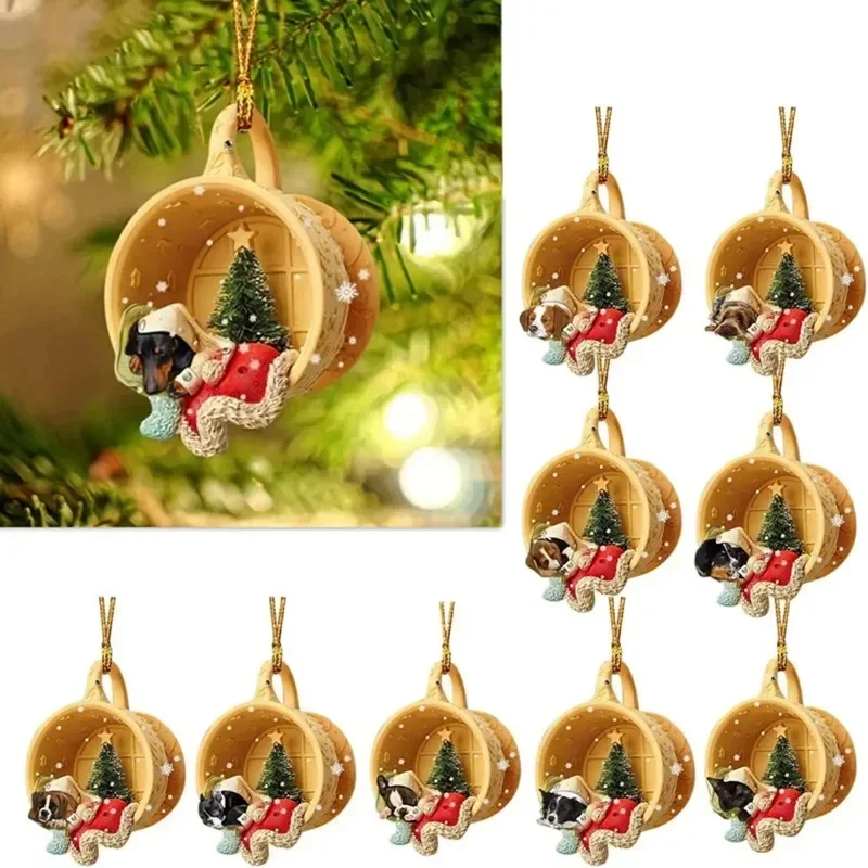 Christmas Decoration Tree Pendant Elf Fairy Santa Tree Hanging Christmas Figurine Gremlins Ornament Home Decor Party Supplies