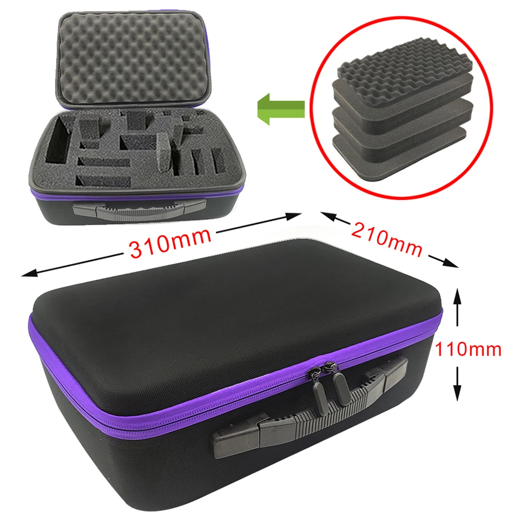 DIY Schaum Hard Carry Case Aufbewahrung sbox Reise Reiß verschluss tasche Personal isierung stoß feste Kamera tasche für Outdoor-Werkzeug zubehör – Detail 1