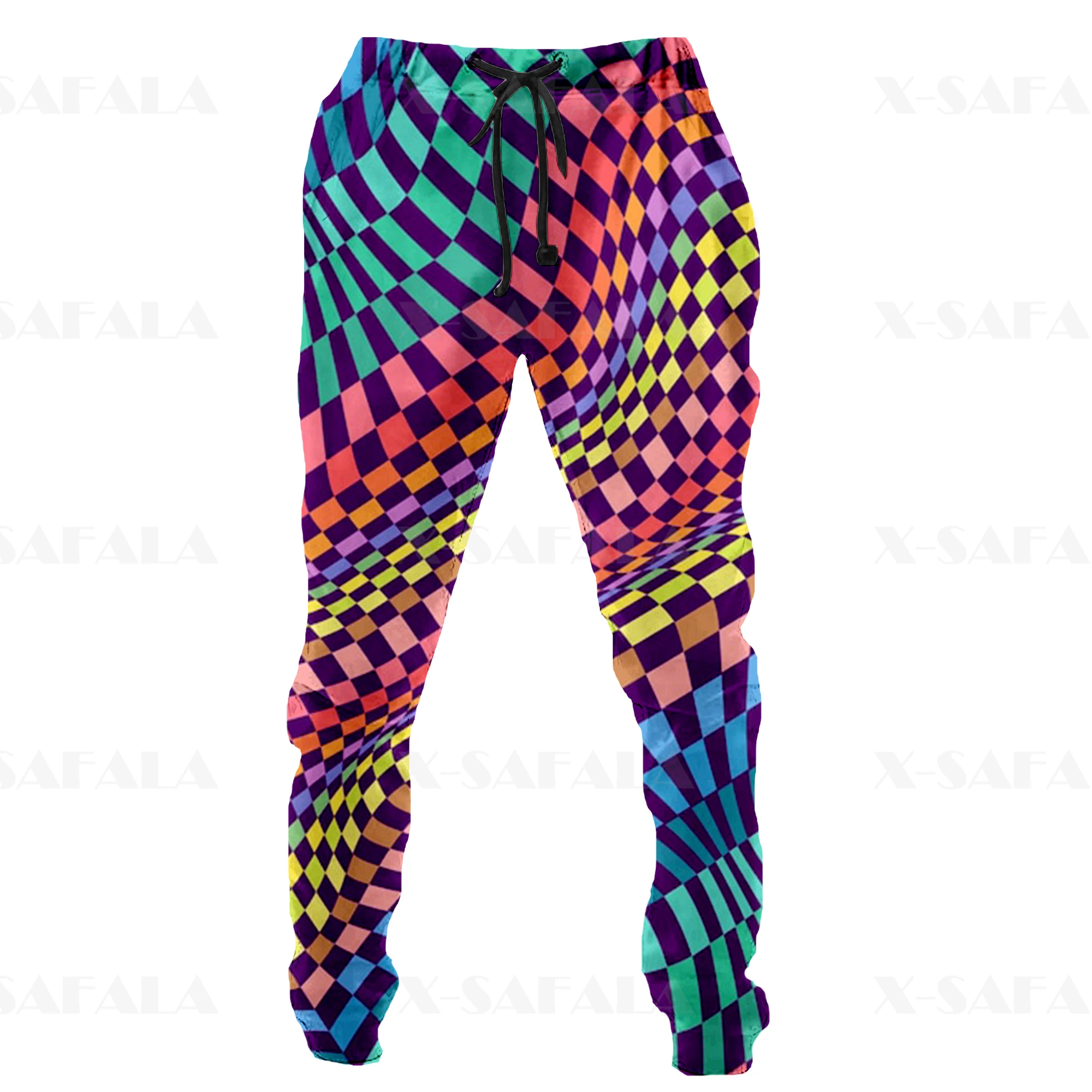 

Hippie Psychedelic Colorful Trippy 3D Print Trousers Men Sweatpants Casual Long Joggers Streetwear Autumn Loose Sports Pants-10