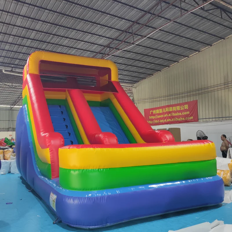 ！@THL Brand Outdoor Inflatable Bounce House Slide Durable PVC Material Custom Logo Printed Multi-functional Entertainment
