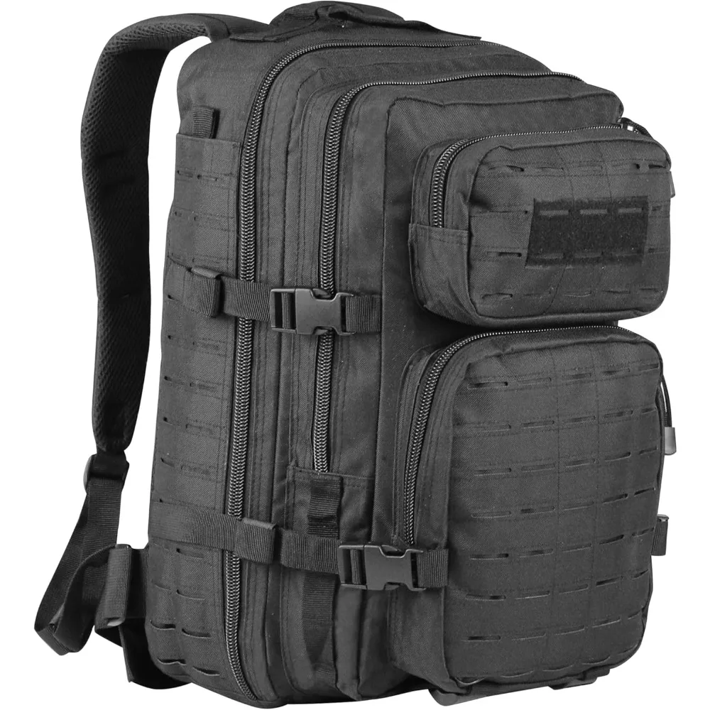 迷彩戦術バックパック-40l、ミリタリーグレードの緊急脱出バッグ、ハイキングやキャンプに適したmolle対応