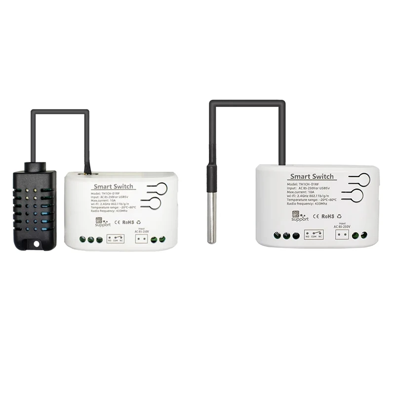 

MAKE Smart-Wifi-Temperature-Humidity-Switch-Passive-Dry-Contact-Relay-Thermostat-Monitor-Temperature-Sensor-A