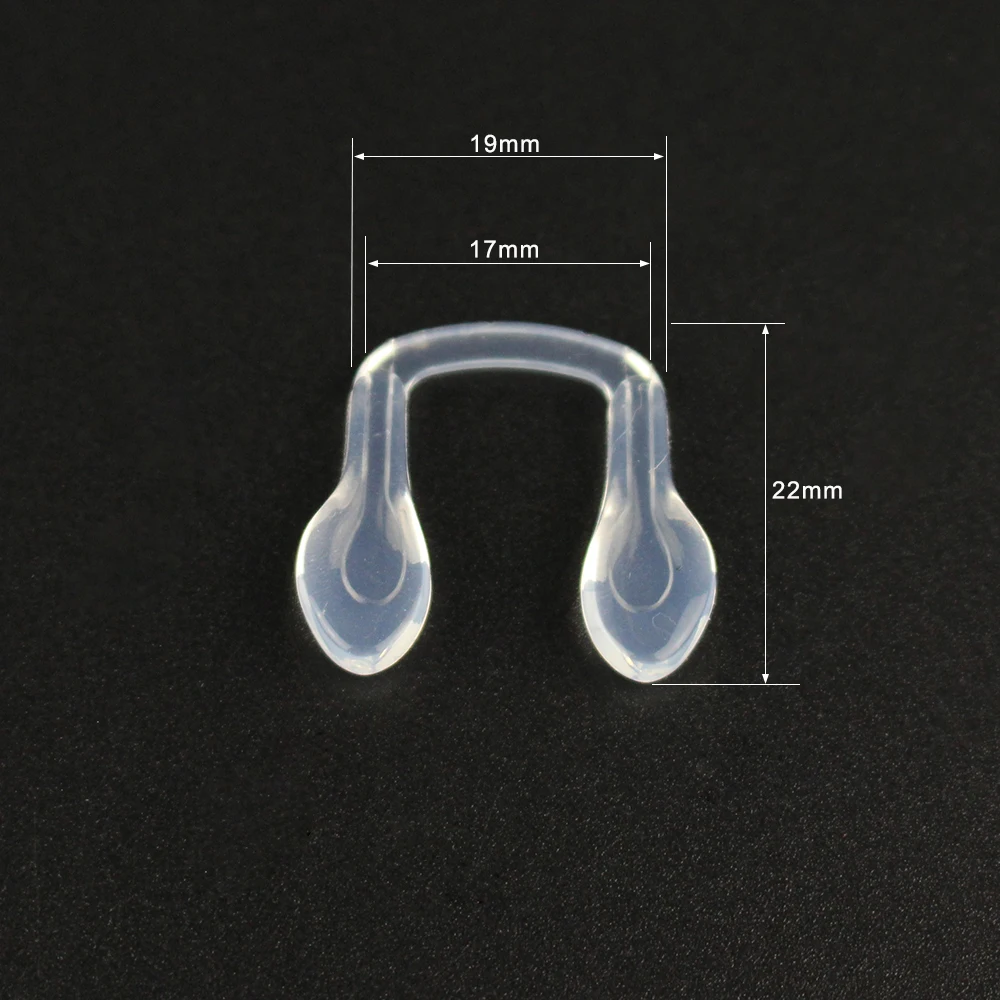 250pcs U Shape Kids Soft Silicone Nose Pad Insert Push In Type Conjoined Anti Slip Holder