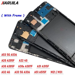 LCD Display With Touch Screen Digitizer Replacement Parts For Samsung A51 A30S A31 A20 A30 M21 M31 A22 A32 4G A33 A53 A14 A73 5G