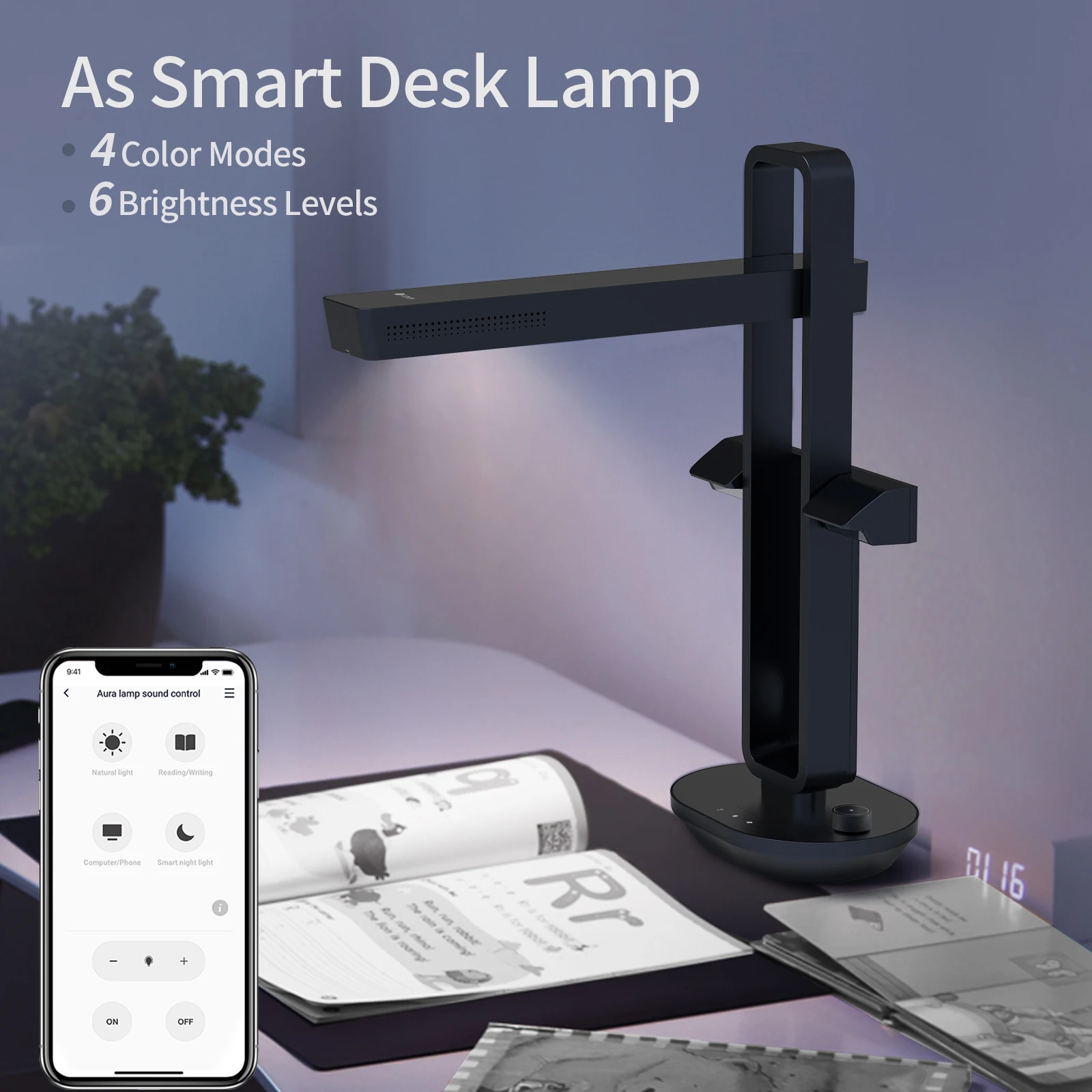 CZUR Book Scanner Aura Pro Portable Document Scanner 14MP Max A3 Size with Smart OCR Led Table Desk Lamp for Family Home Office - Image 5