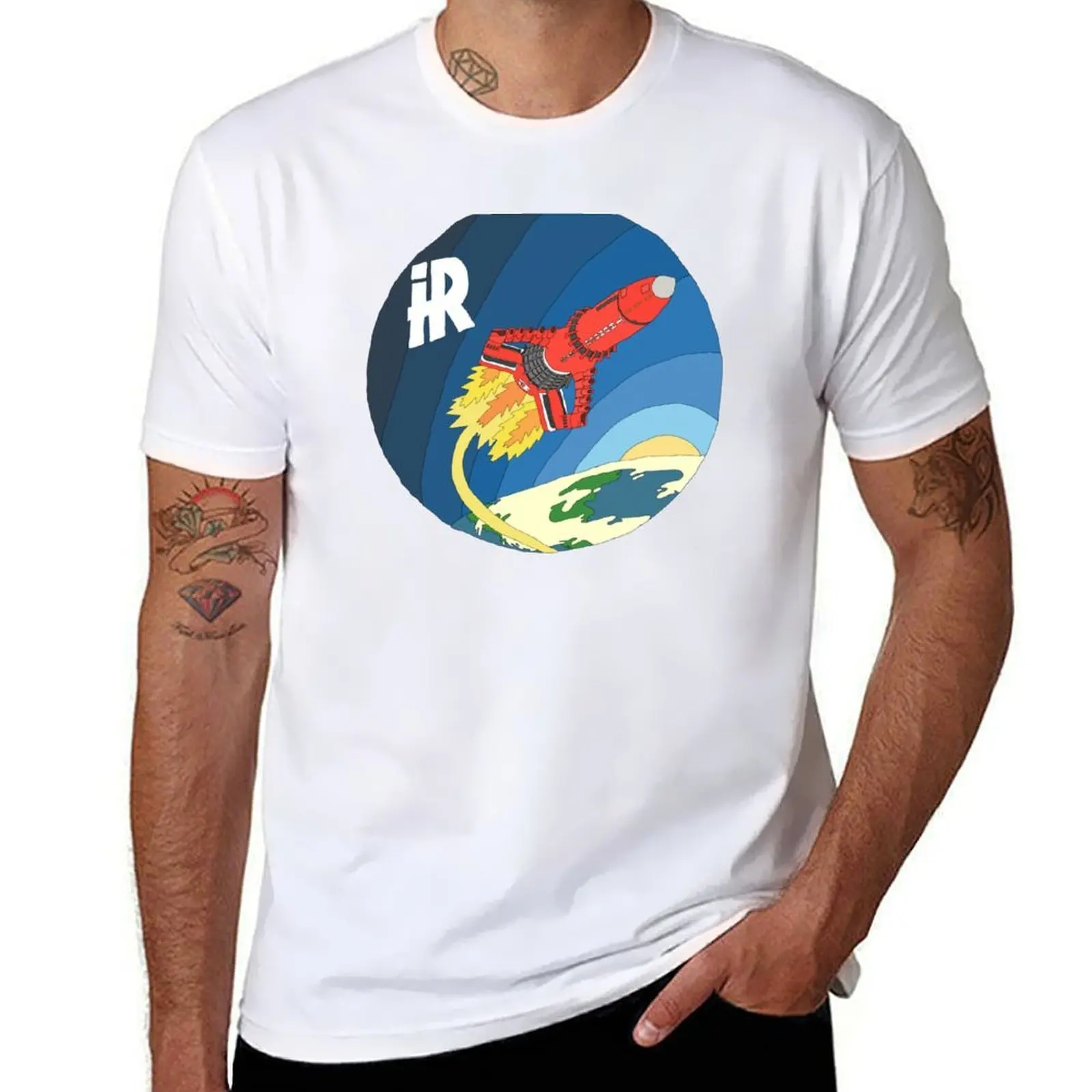 

Thunderbirds Are Go - Thunderbird 3 In Space T-Shirt t shirt for man black cotton t-shirt plain for man package T-Shirt