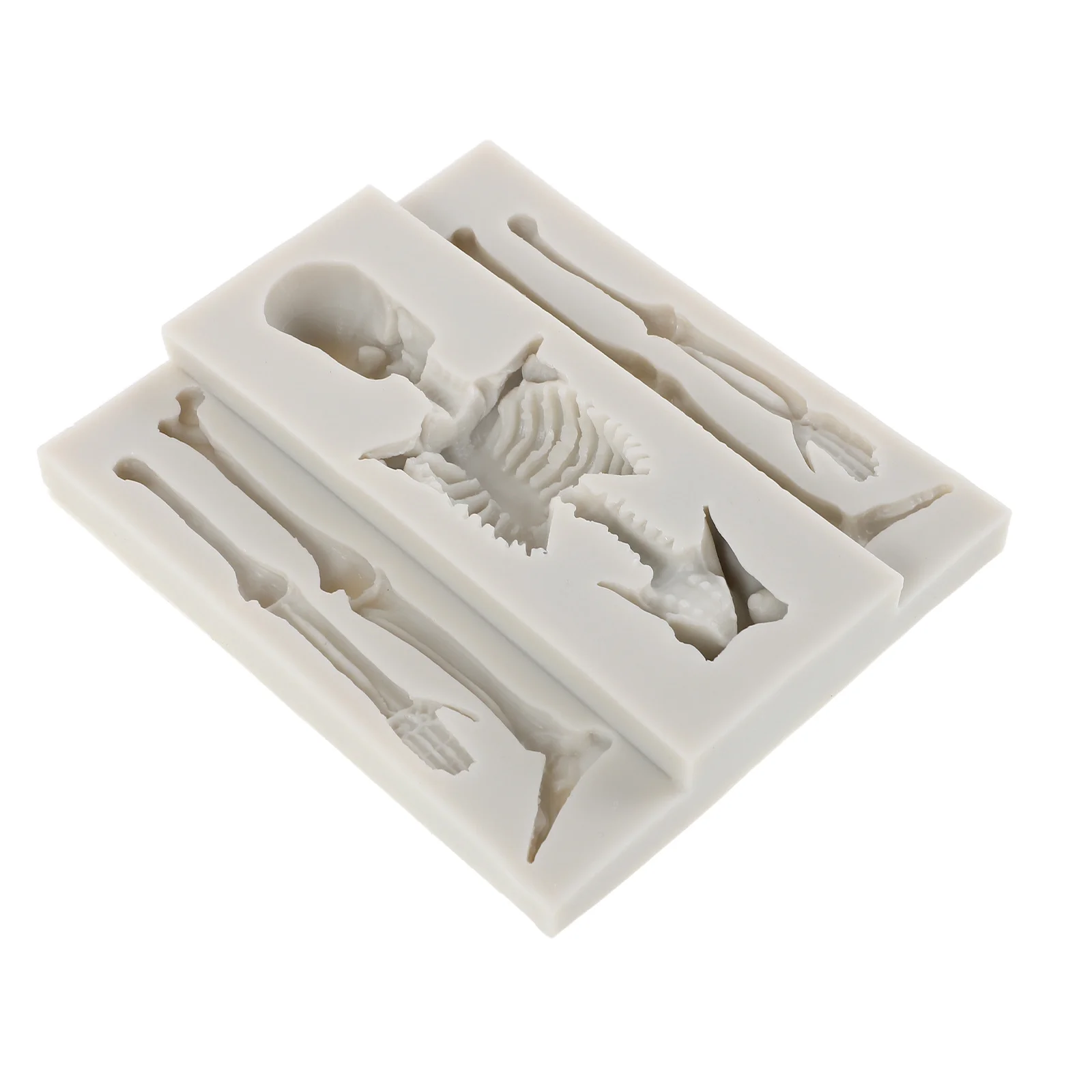 

2Pcs Silicone Halloween Skull Molds Non Stick Baking Mold for Candy Chocolate Jelly Fondant Dessert Chocolate Skull Mold