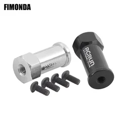 RCRUN Metal Spare Wheel Mount Hexagon Hub Adapter for 1/10 RC Crawler SCX10 TRX4 Defender Bronco Cherokee Wrangler LC80 Body