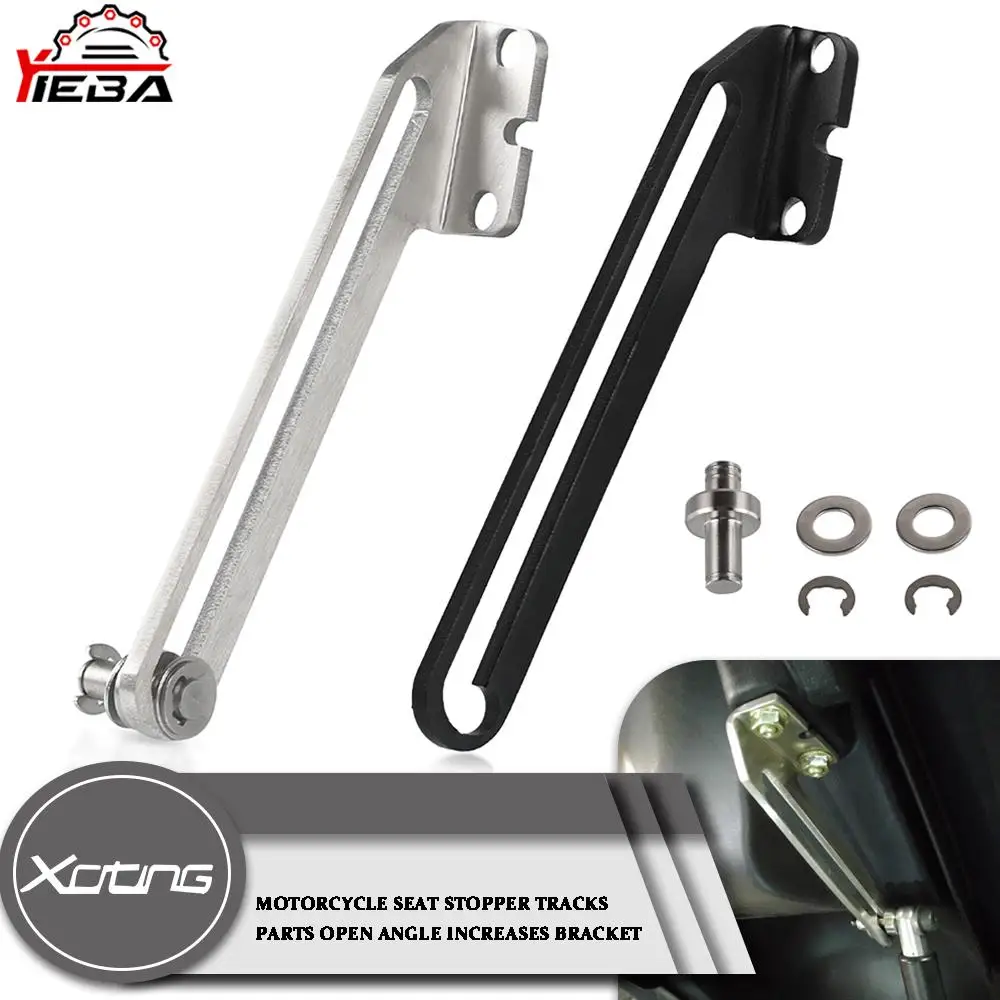 For KYMCO XCITING 250 300 500 Downtown 350I 300I Motorcycle Seat Stopper Tracks Open Angle Increases Bracket Xciting R250Fi 2020