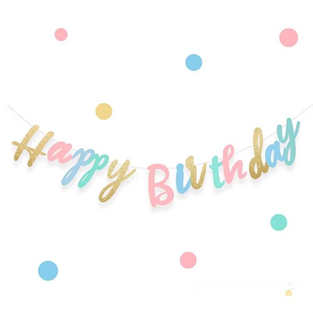 Fashionable And Exquisite Birthday Decorations Birthday Banner Letter Birthday Decor For Party Birthday Banner