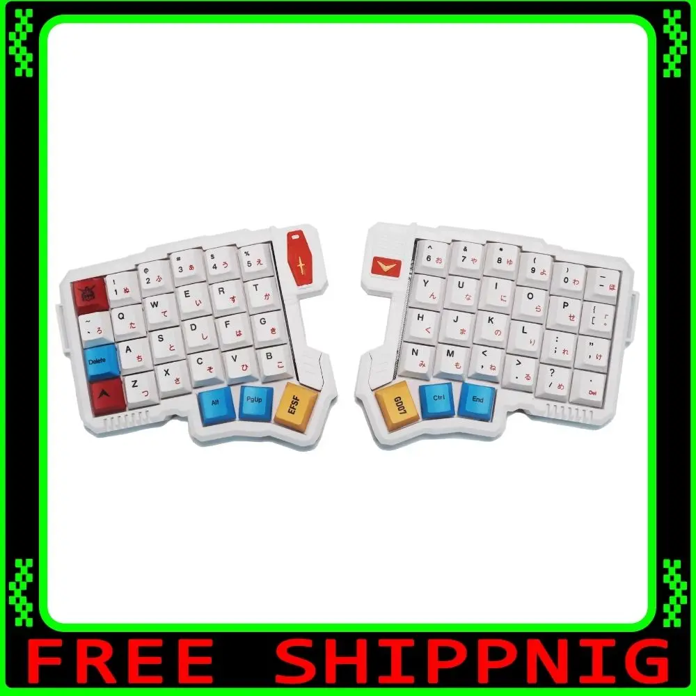 

Silakka54 Разделенная клавиатура Проводная эргономичная клавиатура на заказ Регулируемая наклонная поддержка Поддержка Qmk/Сплит-клавиатура с фланцем