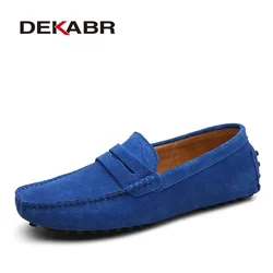 DEKABR New Arrival Men Driving Moccasins Genuine Leather Loafers Casual Fashion Wedding Men Footwear Large Size 38~49