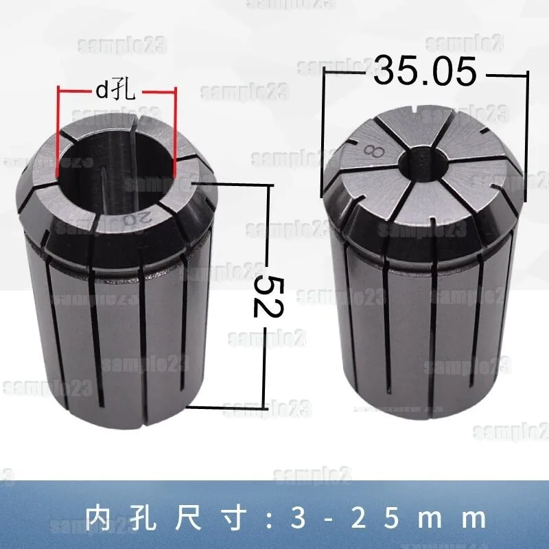 OZ25 Collet Chuck Spring Collet 3‑25mm Milling Tool Holder Collet For Turret Milling Machine Lathe Spare Parts