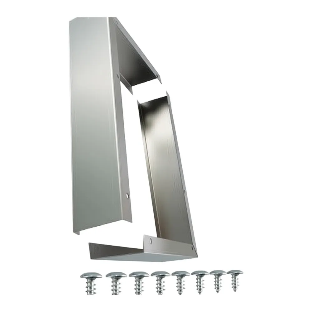 Heat Resistant 304 Stainless Steel Microwave Gap Filler Decor Trim Strip Cabinet Seam For Built In Microwave Kitchen Decor Kit