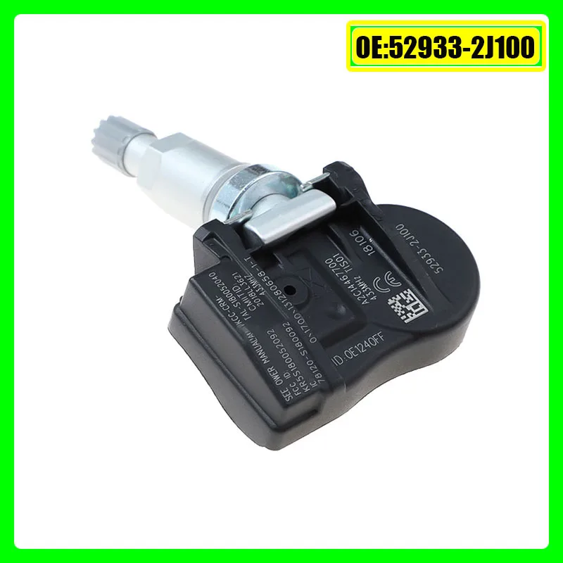 52933-2J100 529332J100 TPMS Tire Pressure Sensor 433 MHZ 52933-3N100 52933-2M650 52933-B1100 For Hyundai Verna Kia Ceed Sorento