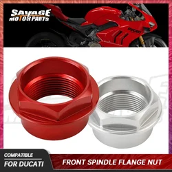 Front Wheel Axle Flange Nut For DUCATI Panigale V2 V4 899 959 1199 1299 1098 1198 Diavel 1260 Xdiavel Motorcycle Spindle Bolt