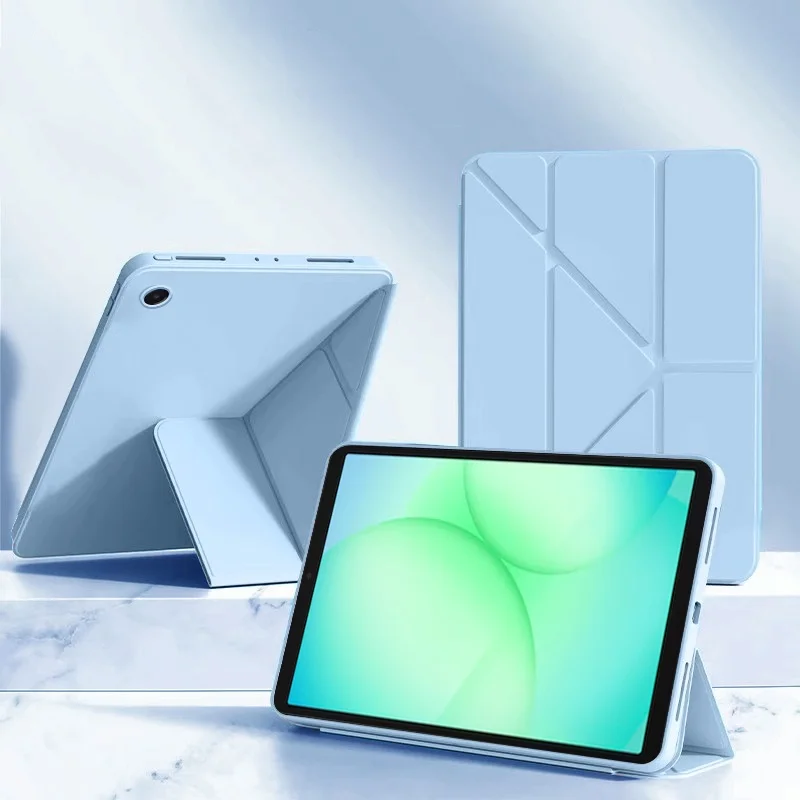 Funda para Samsung Galaxy Tab A11 Tablet 8,7 ''Silicona suave soporte plegable multiángulo Funda para Galaxy Tab A11 Funda para tableta