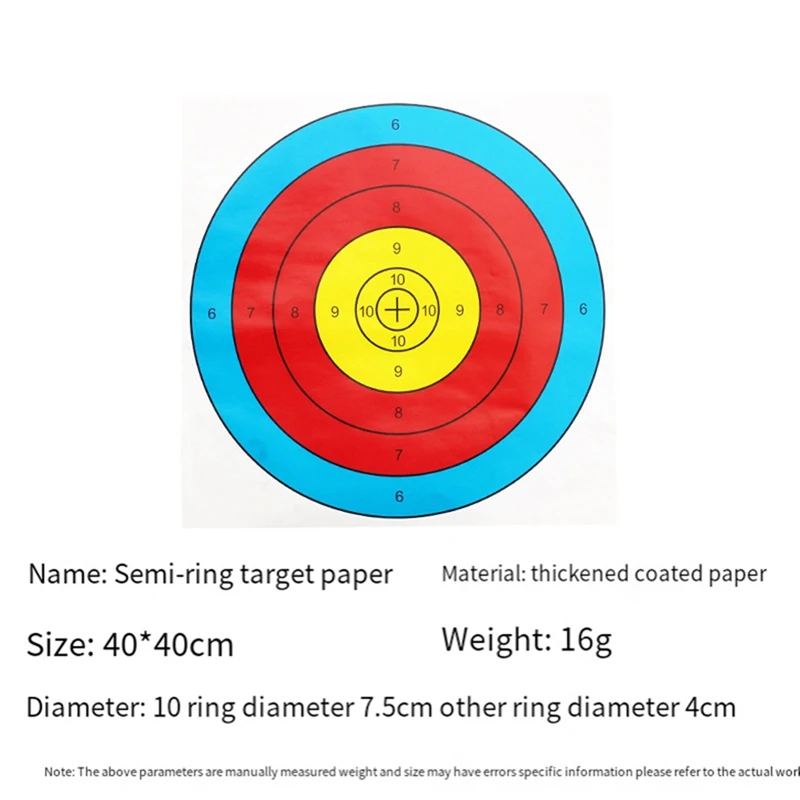 Archery Target Paper Bow And Target For Backyard Hunting, Archery Target Practice Accessories