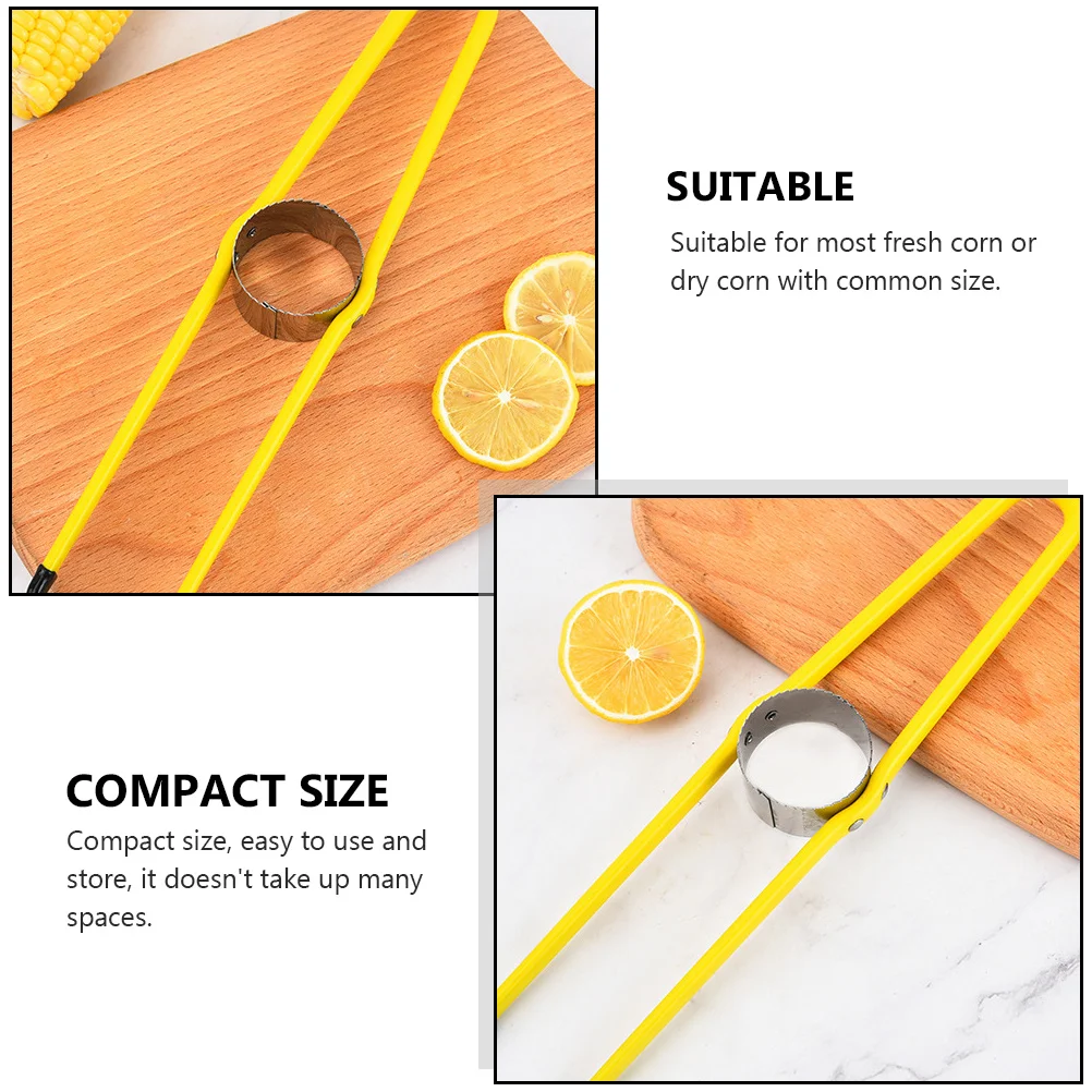 

2Pcs Corn Peelers Stainless Steel Compact Size Quick Kernels Home Tool Corn Peelers Home Tool Housewarming Gift