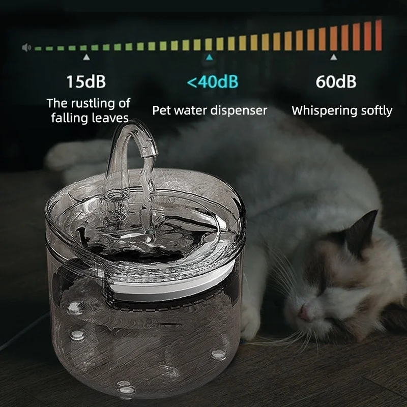 PC Pet Water DispenserPlug-in Cycle Water Discharge Small Pet Water Dispenser for Dogs and Cats