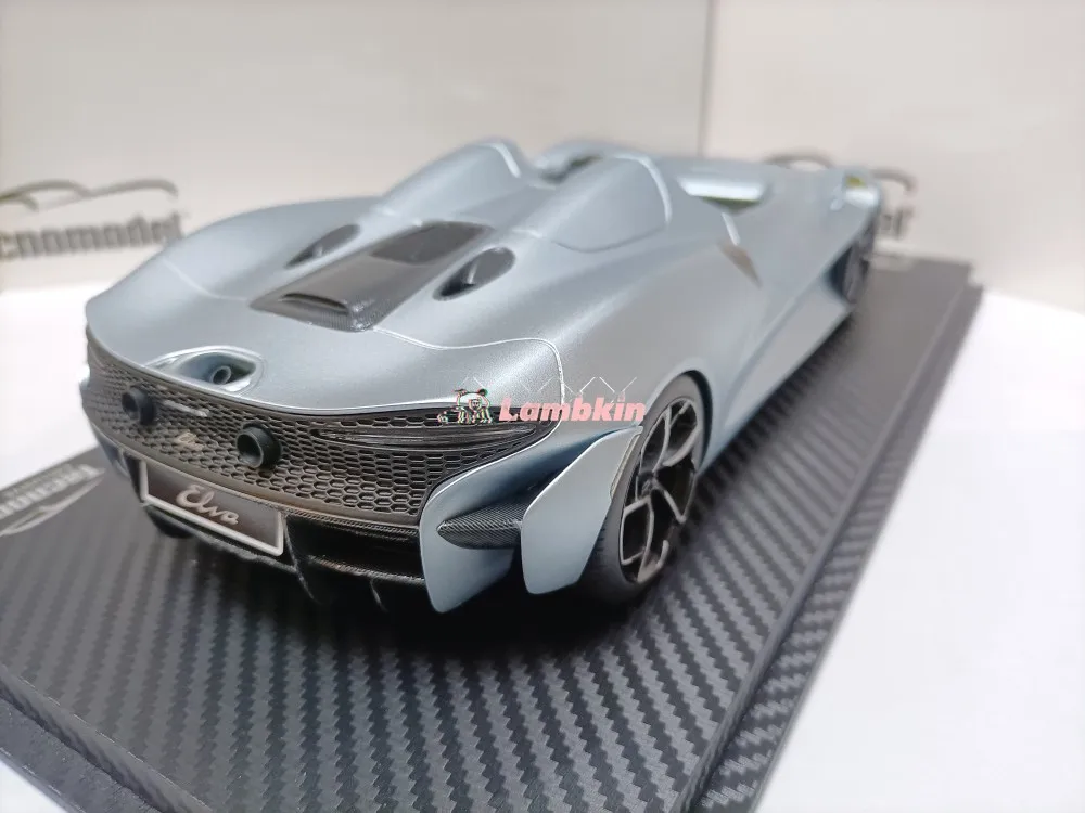 Tecnomodel 1/18 For Elva 2022 Ice Blue Supercar Model Mclare Classic Collection Miniature Replica