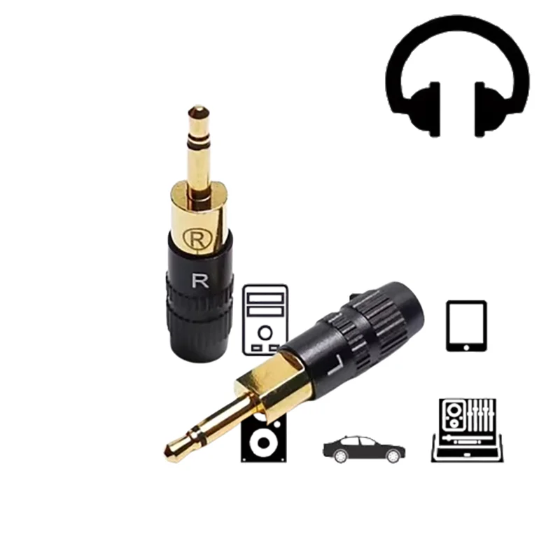 

Silver-Plated DIY 2.5mm Dual Mono Connector Pins for HD700 Headphone Cable Upgrade​