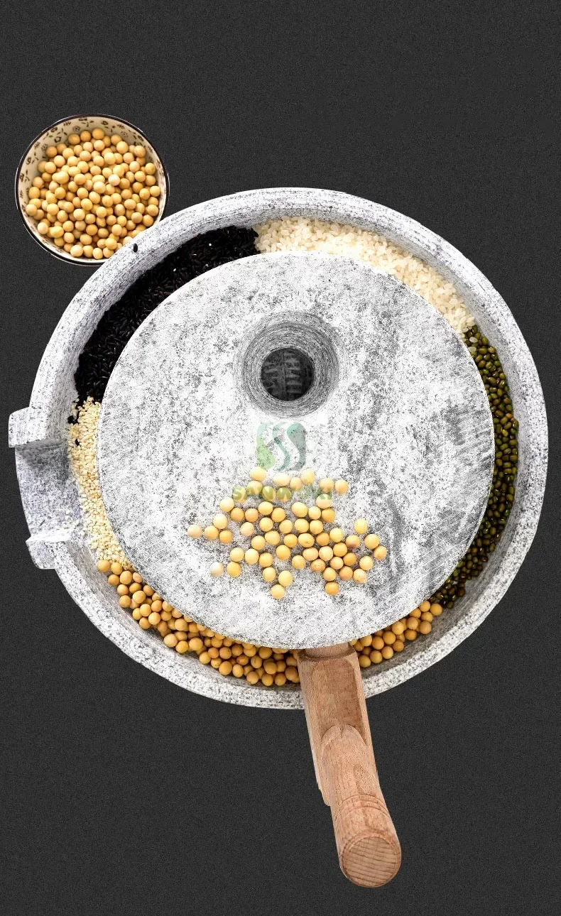 Mühle Mannul Stein Brecher Bohnen Saft Mühle Stein Reis Mühle Getreide Mahlmaschine Sojamilch Maschine Mit Holzrahmen