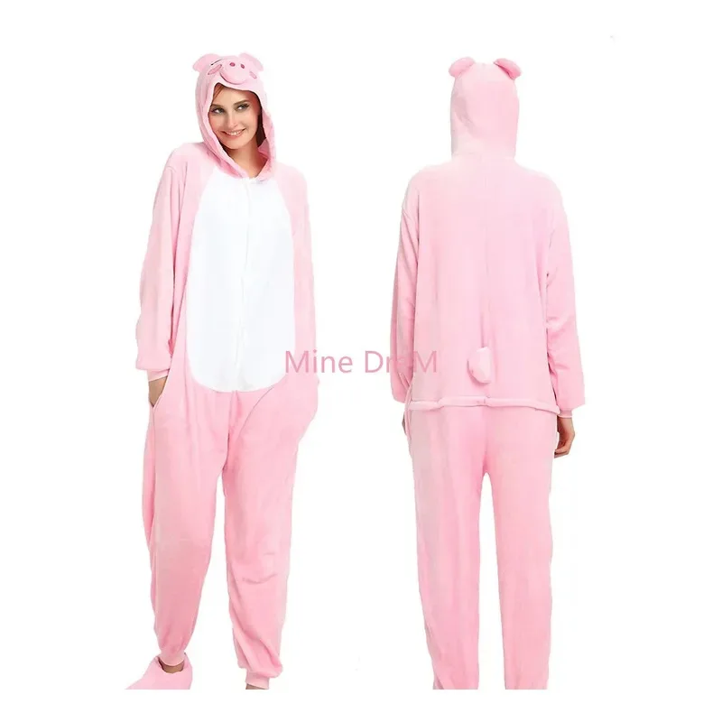 

Розовая свинья кигуруми, комбинезоны с животными, пижамы для девочек, карнавальный костюм, комбинезон с единорогом, Рождественский подарок