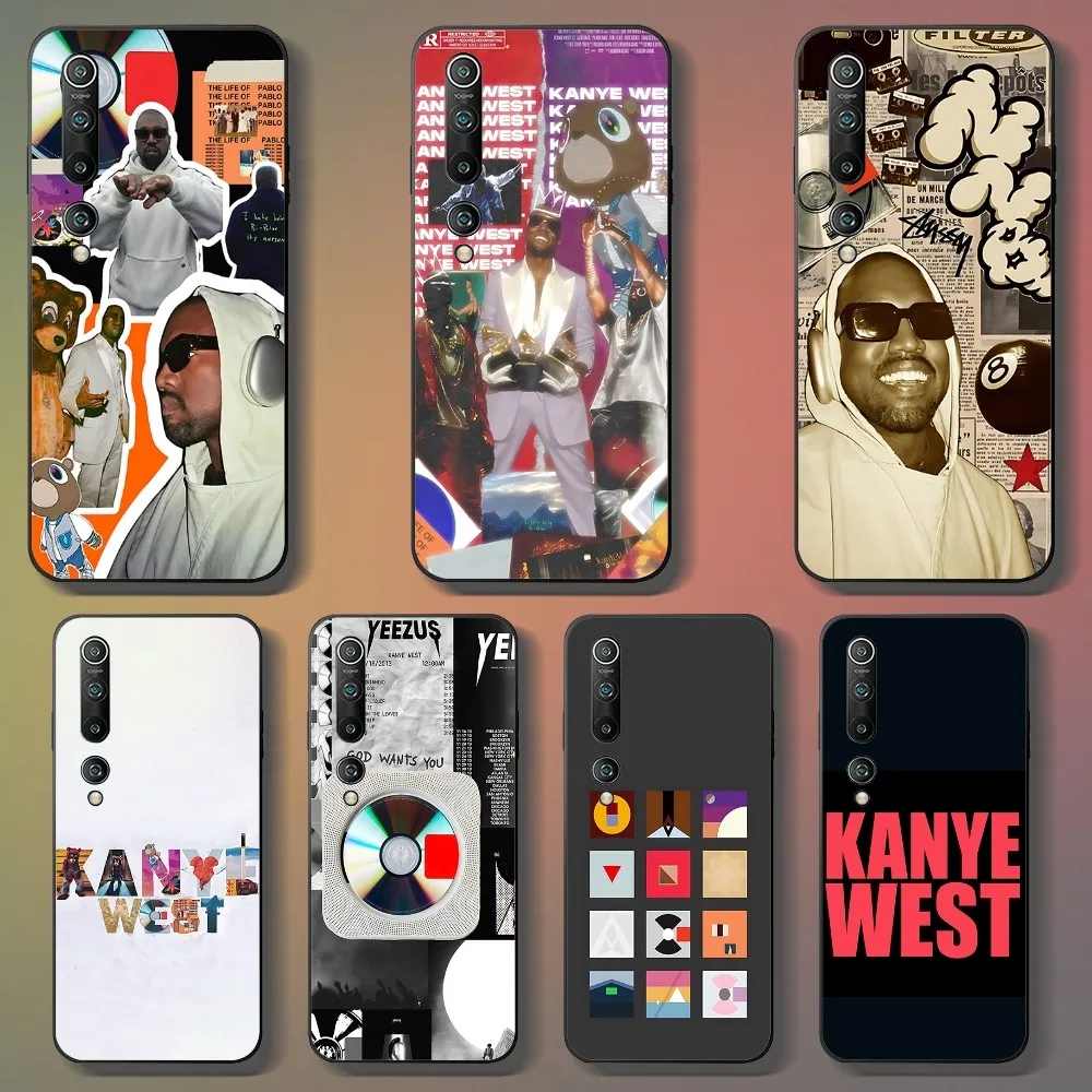 K-Kanye Rapper West Phone Case For Xiaomi 11 Redmi Note 11 5G 8T 9A 9 10T Note8Pro Note9 12SUltra Black Case