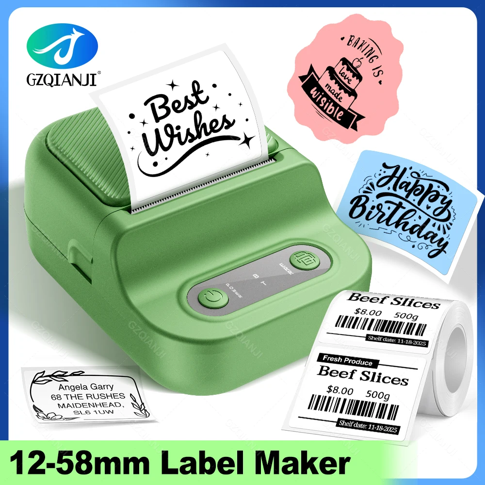 

P21 Портативный мини-принтер клейких этикеток Bluetooth для заметок, ценник, имя, бизнес-принтер, беспроводная машина, такая же, как B21 B1