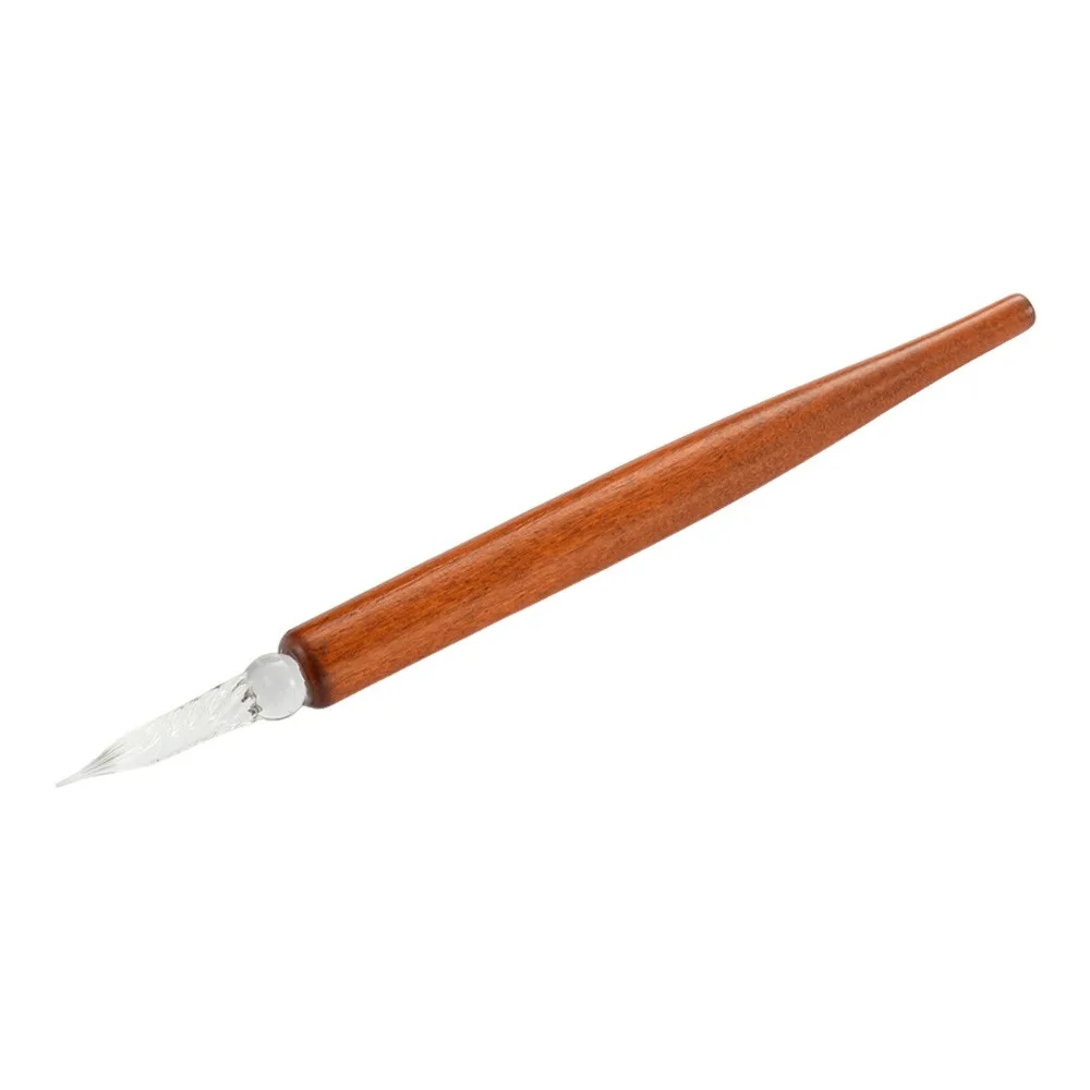1pcs High Quality Wooden Rod Dip Pen Vintage Dipped Ink Calligraphy Pen Signature Pen Students