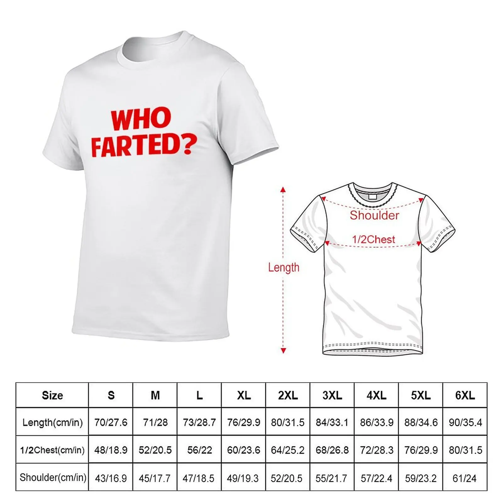 Who Farted Gag T-Shirt t shirt man plain t shirts for man graphic tees T-Shirt