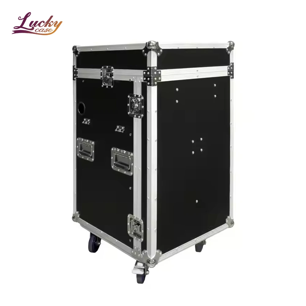 Flight Case Portatile Personalizzato 10*18U con Ruote per Viaggi