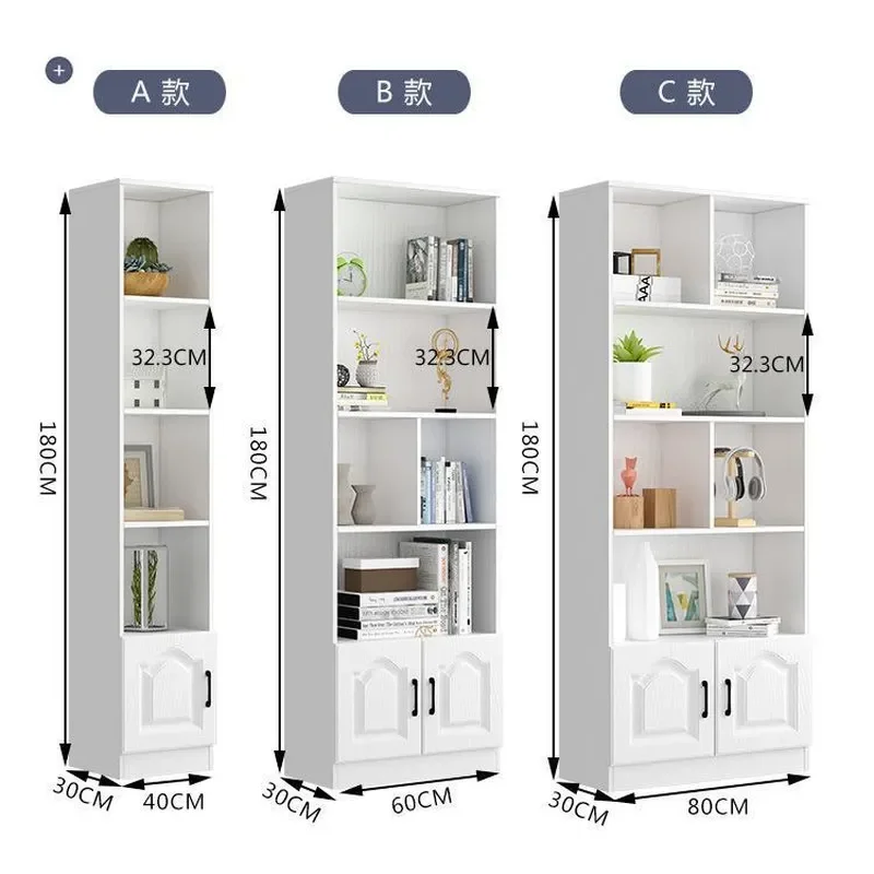 Simple Solid Wood Bookcase Student Children Bookshelf Economical Display Cabinet Locker Figure Storage Shelf
