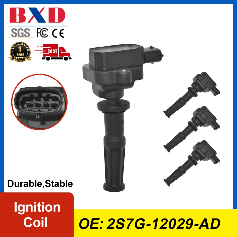 

1/4 шт. катушка зажигания 2S7G-12029-AD 2S7G12029AD для Ford Mondeo 2003-2007 1798CC 96KW 130HP CFBA автомобильные аксессуары автозапчасти