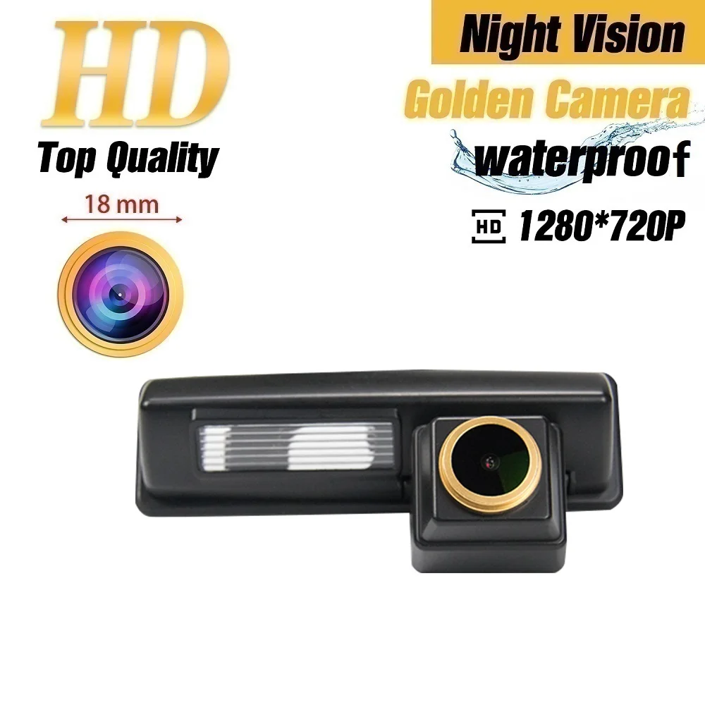 

For Toyota Camry XV30/XV40/Aurion/Avensis/2002-2012,HD 1280x720p Rear View Backup Camera Night Vision Golden Camera Waterproof