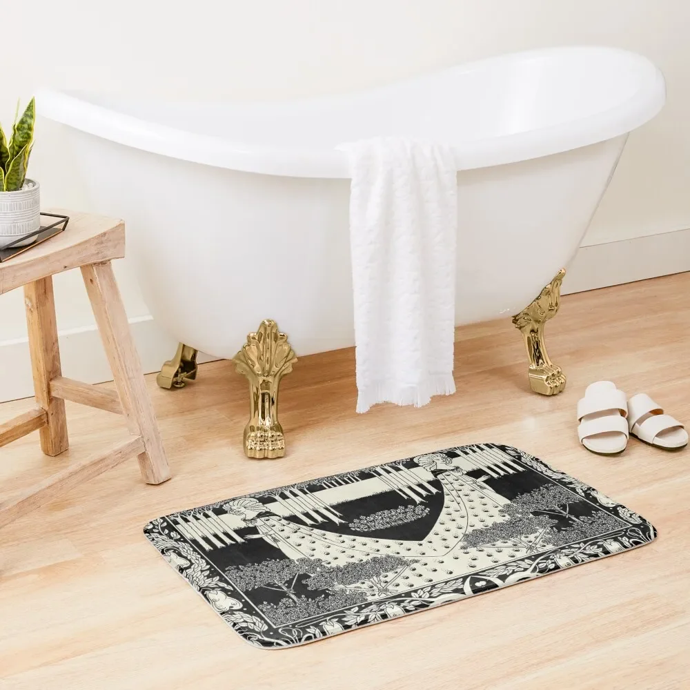 

Art Nouveau Aubrey Beardsley Salome Bath Mat Carpet For Home Entrance Rug Foot Carpet For Bath Non-Slip Bathroom Mat
