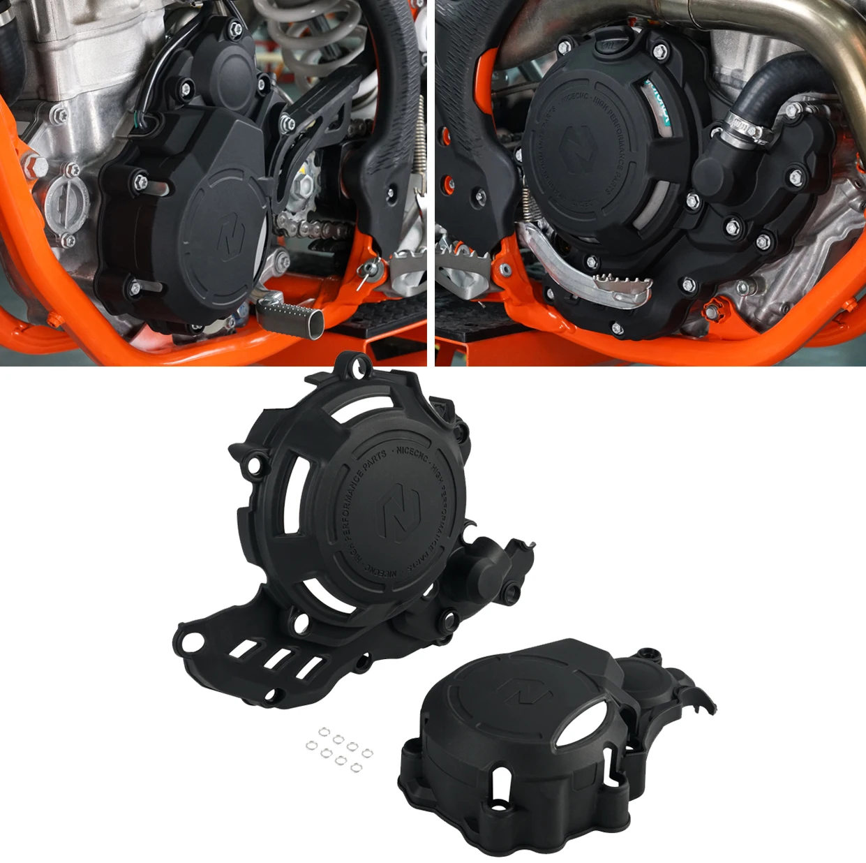 

For Husqvarna FE 250 FE 350 2017-2023 FE 350S 2023 Motorcycle Thickened Crankcase Cover Ignition Clutch Guard For KTM EXCF 350