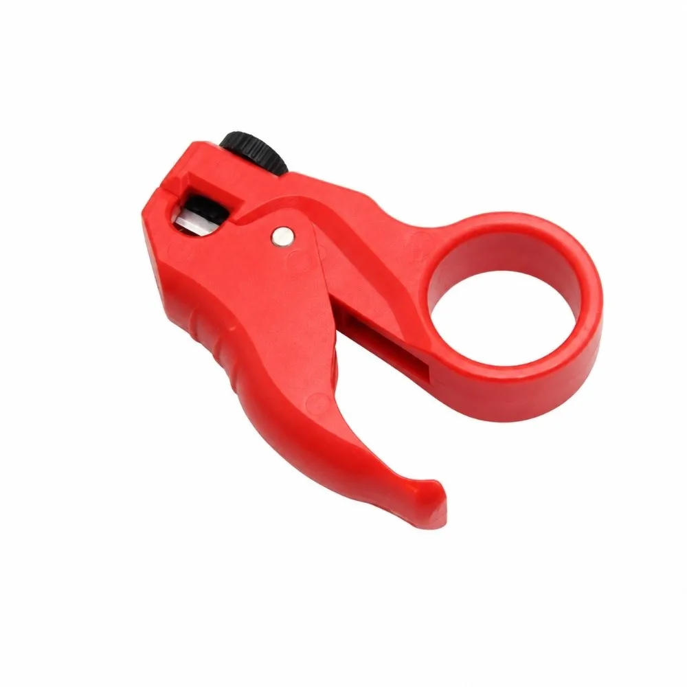 One-Handed Mini Wire Stripper Ring Finger Grip Spring Assisted Crimper Pliers Mini Wire Cutter for Cat5e-Cat8 Network Cable