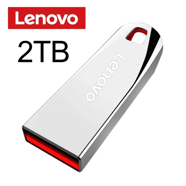 Lenovo flash drives 2tb usb 3.0 mini de alta velocidade metal pendrive 1tb 512gb vara portátil unidade à prova dwaterproof água memoria