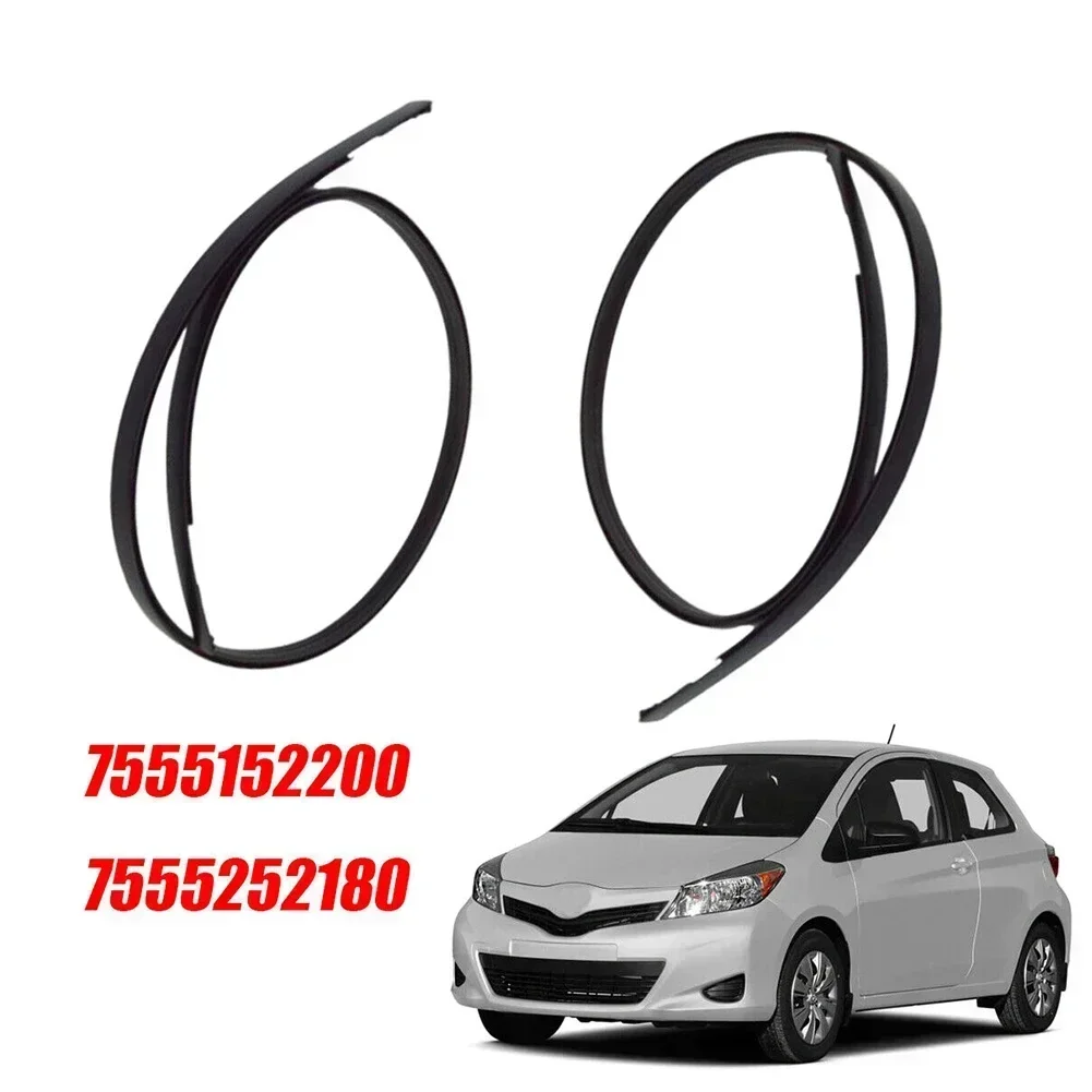 2Pcs/Set For Toyota For Yaris Hatchback 2007-2011 Roof Drip Moulding Side Finish Strip Left And Right Car Roof Drip Seal Trim