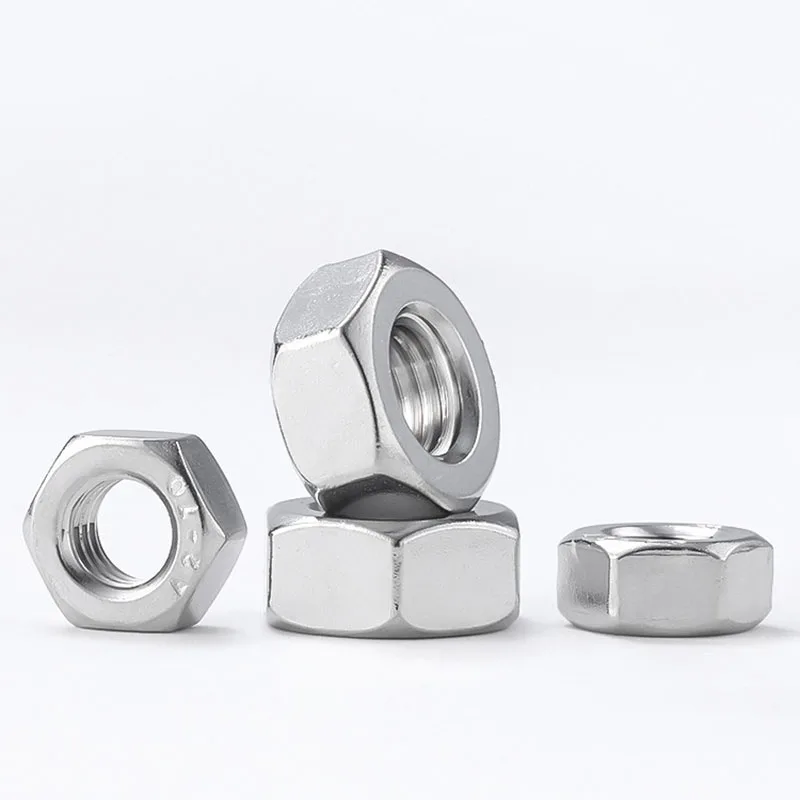 2/5/20/50pcs Left Hand Thread M3 M4 M5 M6 M8 M10 M12 M14 M16 M18 M20 DIN934 304 Stainless Steel Reverse Rotate Hex Hexagon Nut