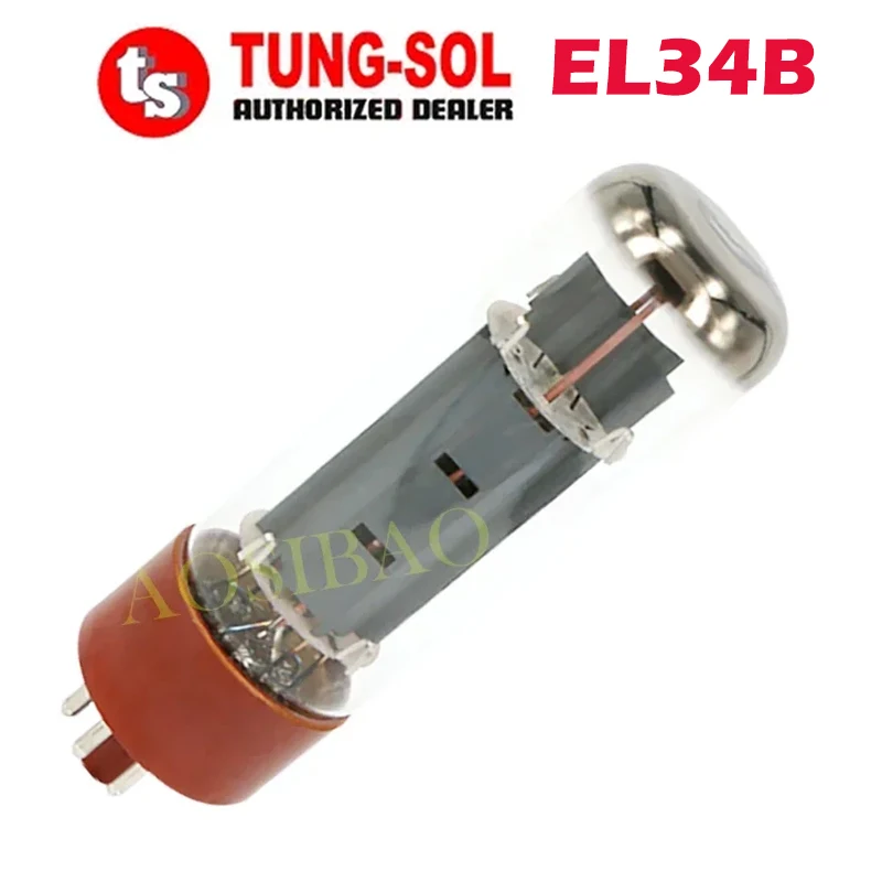 TUNG-SOL EL34 EL34B Vacuum Tube HIFI Audio Valve Replace 6CA7 6P3P 6L6 EL34C Electronic Tube Amplifier Kit DIY Matched Quad