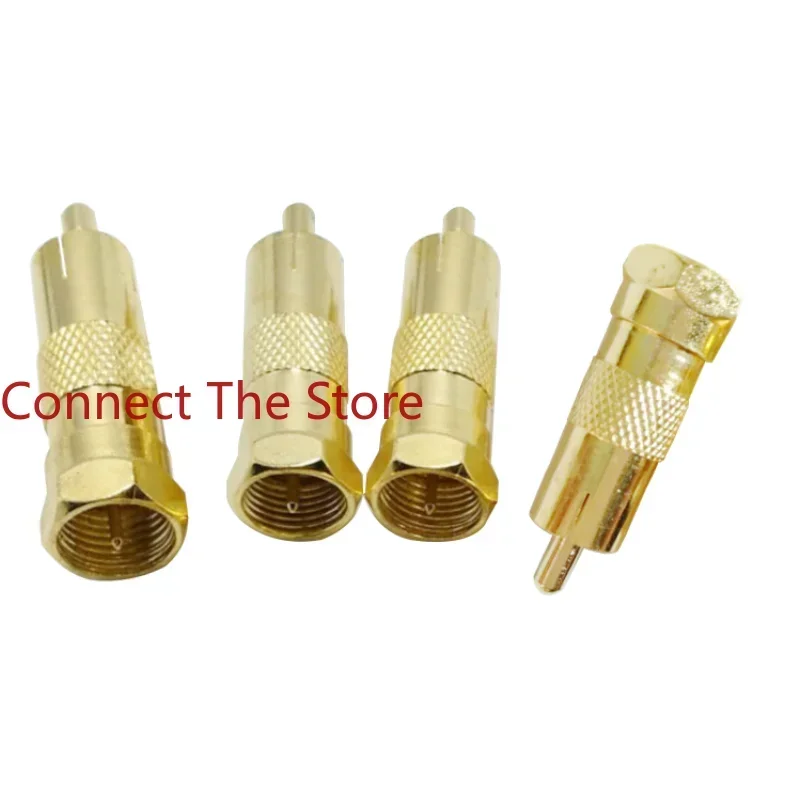 

3PCS Supply F Seat Adapter British Head Male RCA Gold-plated To Lotus