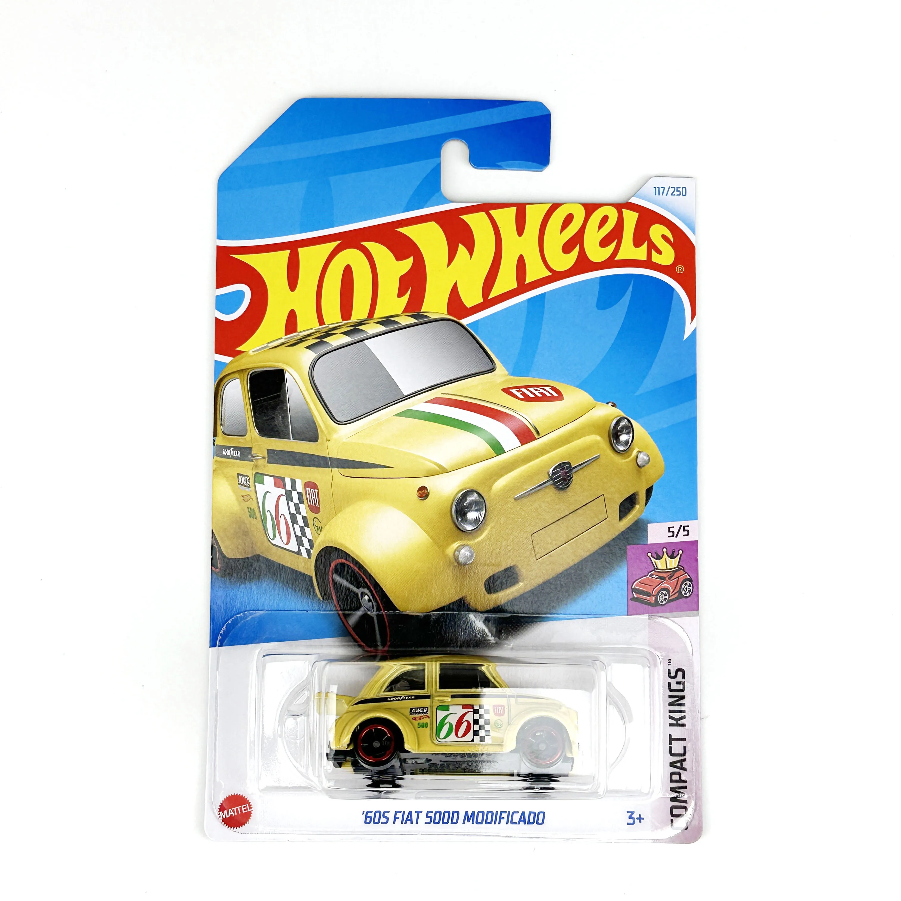 HOT WHEELS 1:64  60S FIAT 500D MODIFICADO diecast alloy car model gifts