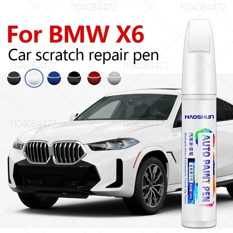 For 2008-2025 X6 BMW E71 F16 G06 sDrive xDrive Paint Repair Brush Touch Up Scratch Remover DIY Auto Accessories Black White