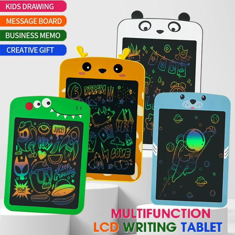 Tablet LCD Escrita para Crianças, Tela Colorida, Prancheta Doodle, Prancheta, Brinquedo Educativo, Presente de Aniversário, Novo, 6.5 ", 8.5", 2022