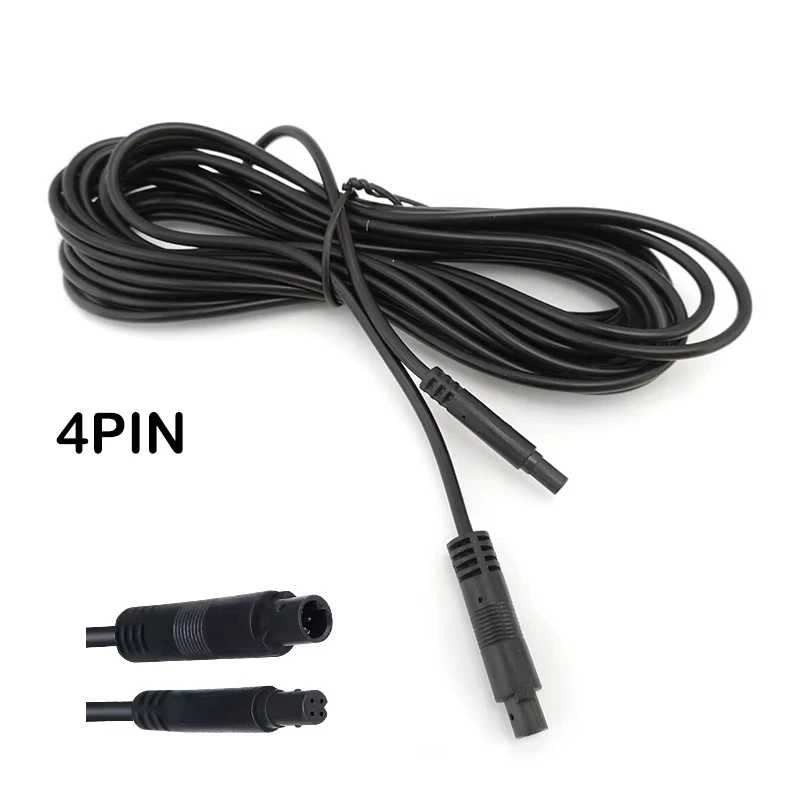 2m 4Pin Male to Female Car Rear View Camera Extension Cable 4 Core HD Copper Wire Car DVR Monitor Dash Cam Vehicle Backup Camera