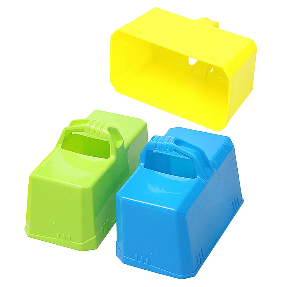 

3 Pcs Toy Brick Model Sand Shaper Molds Toys Castle Block Maker 1550X830X800CM Plastic Snow